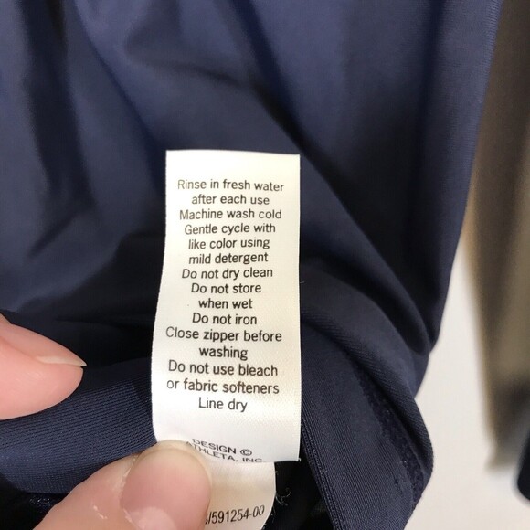 Athleta Blue 1/4 Zip Pullover Lightweight Women's Size Small Athletic Sweatshirt - Picture 6 of 9